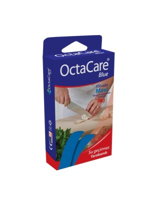 Octacare code 231, Blue Magnetically Detectable 19x72mm 100pcs