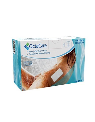 Octacare code 21930, Transparent sterile PU waterpfoof plaster 9x30cm - Box of 25 pcs